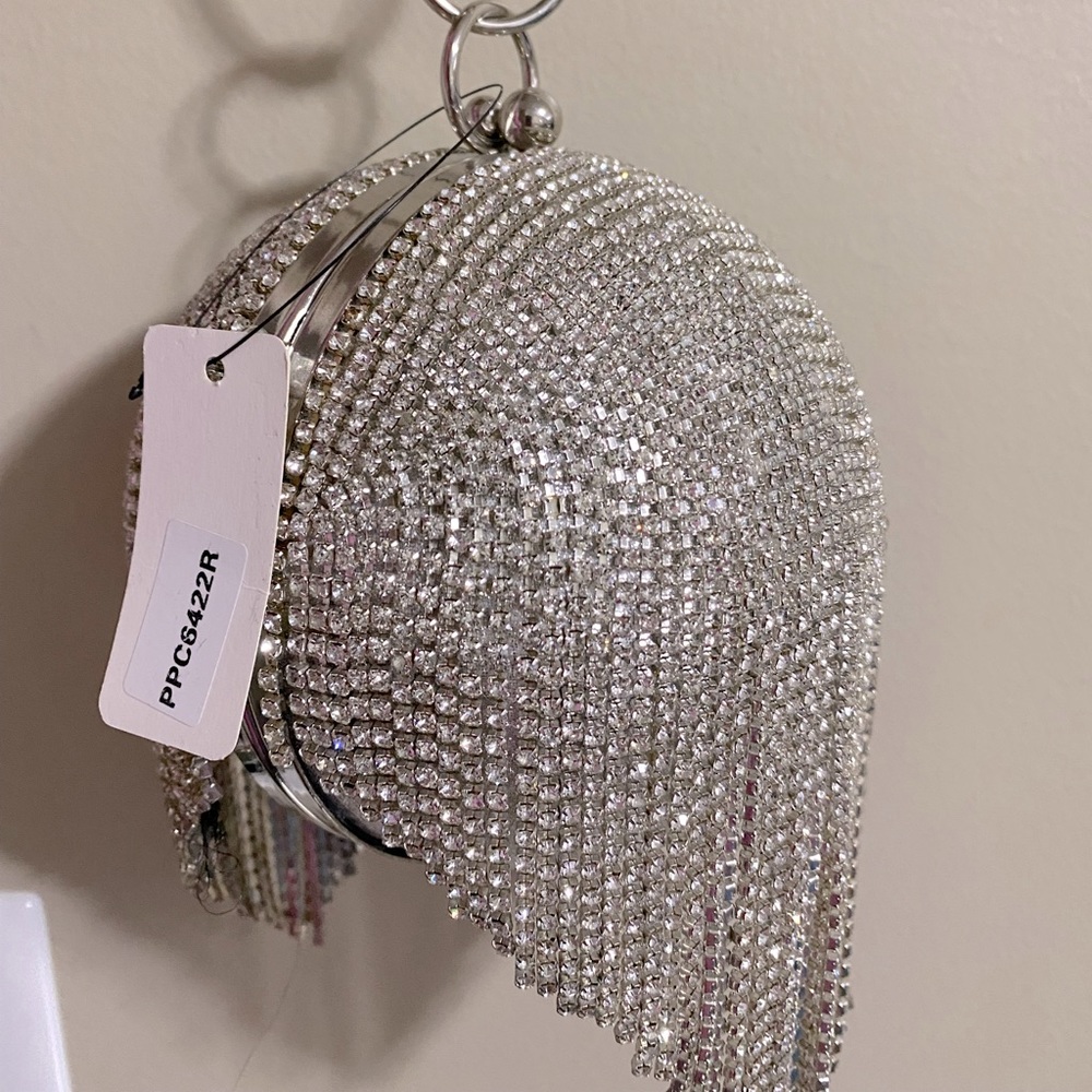 Rhinestone Ball Clutch